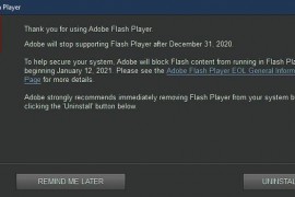 2020 即将结束，Adobe 警告用户即将停止 Flash 支持